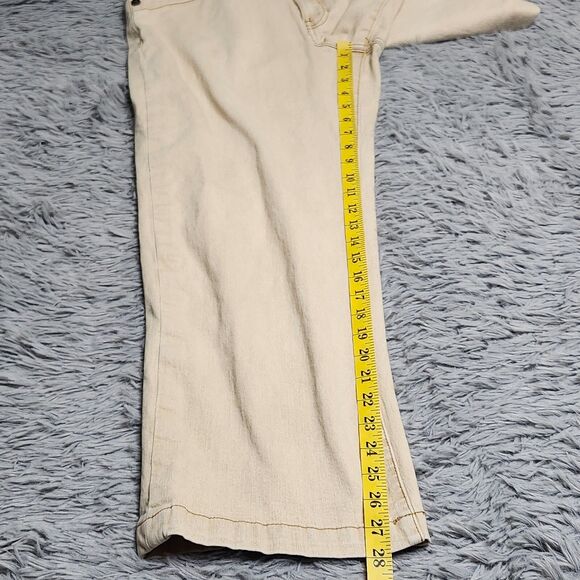 Jag Jeans Mid Rise Straight Womens 14 Button Zip Stretch Tan Palomino 28" Inseam - Picture 7 of 14